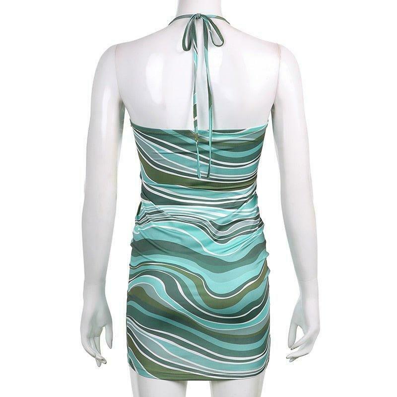 Coquette Aesthetic Angel Energy Swirl Dress - Y2K Fashion - Grunge Style & Pastel Goth Vibes