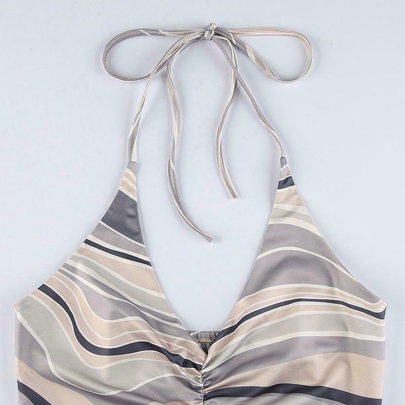 Coquette Aesthetic Angel Energy Swirl Dress - Y2K Fashion - Grunge Style & Pastel Goth Vibes