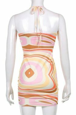 Coquette Aesthetic Angel Energy Swirl Dress - Y2K Fashion - Grunge Style & Pastel Goth Vibes