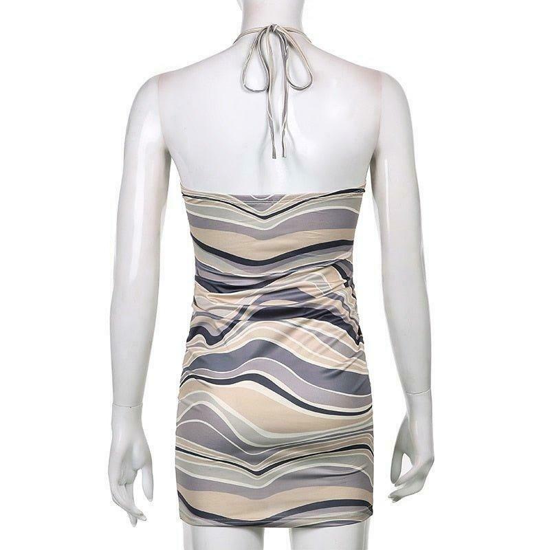 Coquette Aesthetic Angel Energy Swirl Dress - Y2K Fashion - Grunge Style & Pastel Goth Vibes