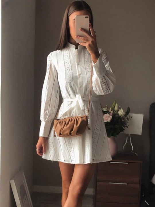 Coquette Aesthetic Ansel Lace Mini Dress - Y2K Fashion Statement for Women
