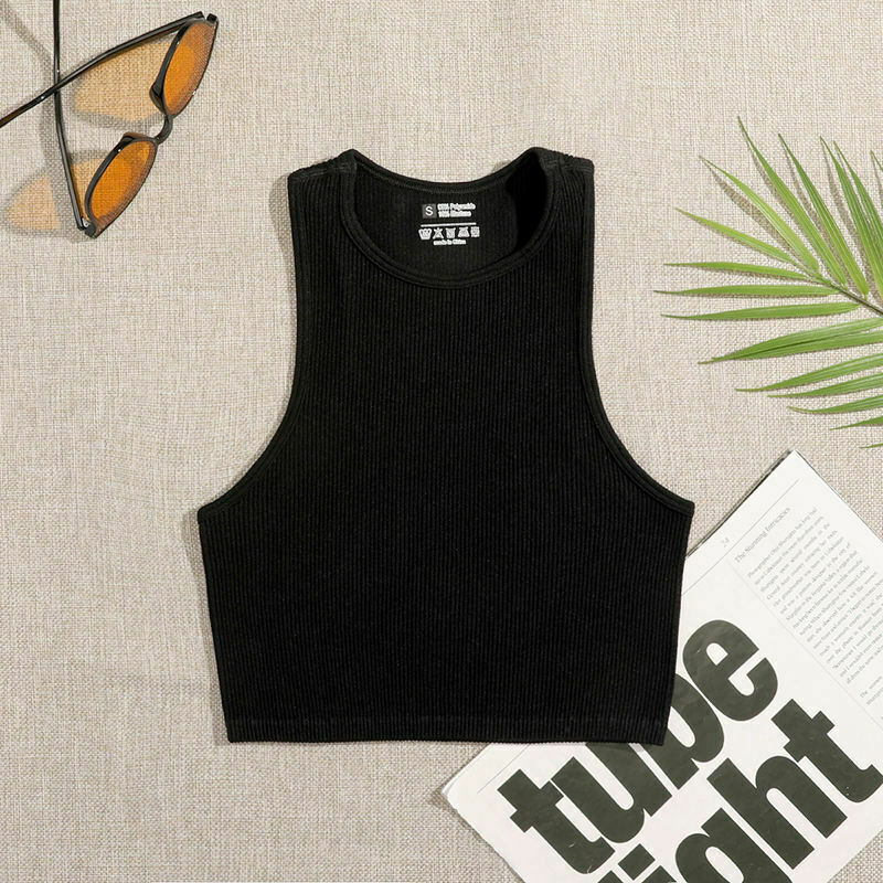 Coquette Aesthetic Arlo Rib-Knit Tank - Y2K Fashion Top with Grunge Style & Pastel Goth Vibes
