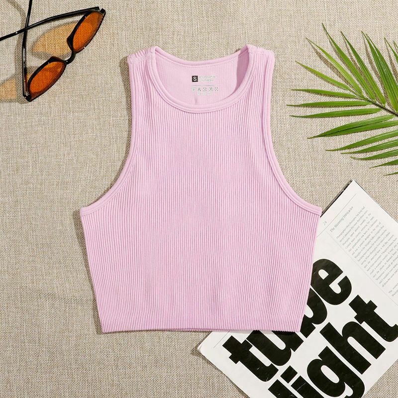 Coquette Aesthetic Arlo Rib-Knit Tank - Y2K Fashion Top with Grunge Style & Pastel Goth Vibes