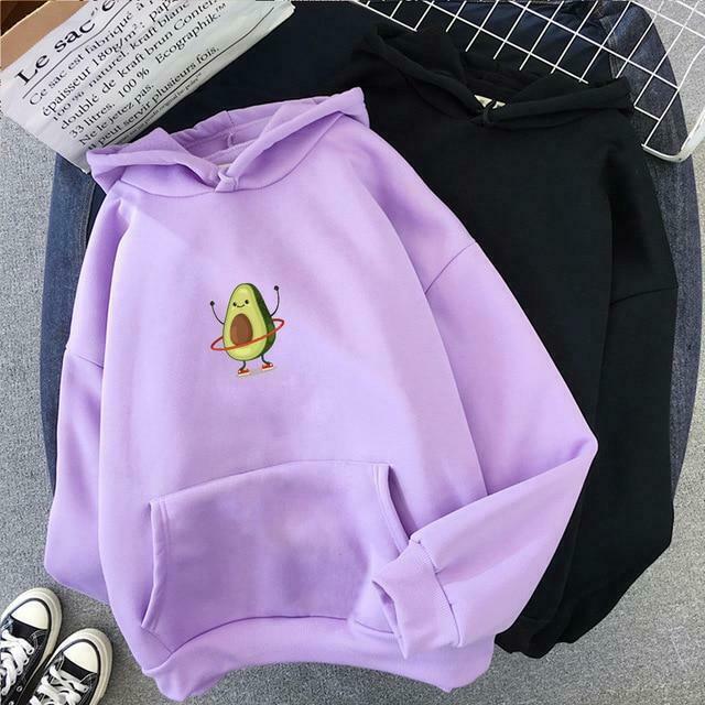 Coquette Aesthetic Avocado Hoodie: Y2K Fashion with Grunge Style, Cute Tops, and Pastel Goth Vibes