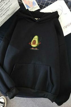 Coquette Aesthetic Avocado Hoodie: Y2K Fashion with Grunge Style, Cute Tops, and Pastel Goth Vibes