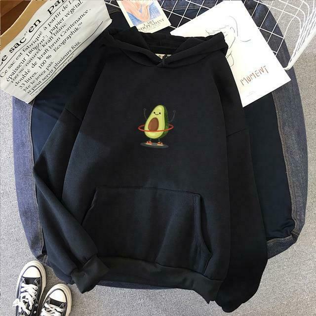 Coquette Aesthetic Avocado Hoodie: Y2K Fashion with Grunge Style, Cute Tops, and Pastel Goth Vibes