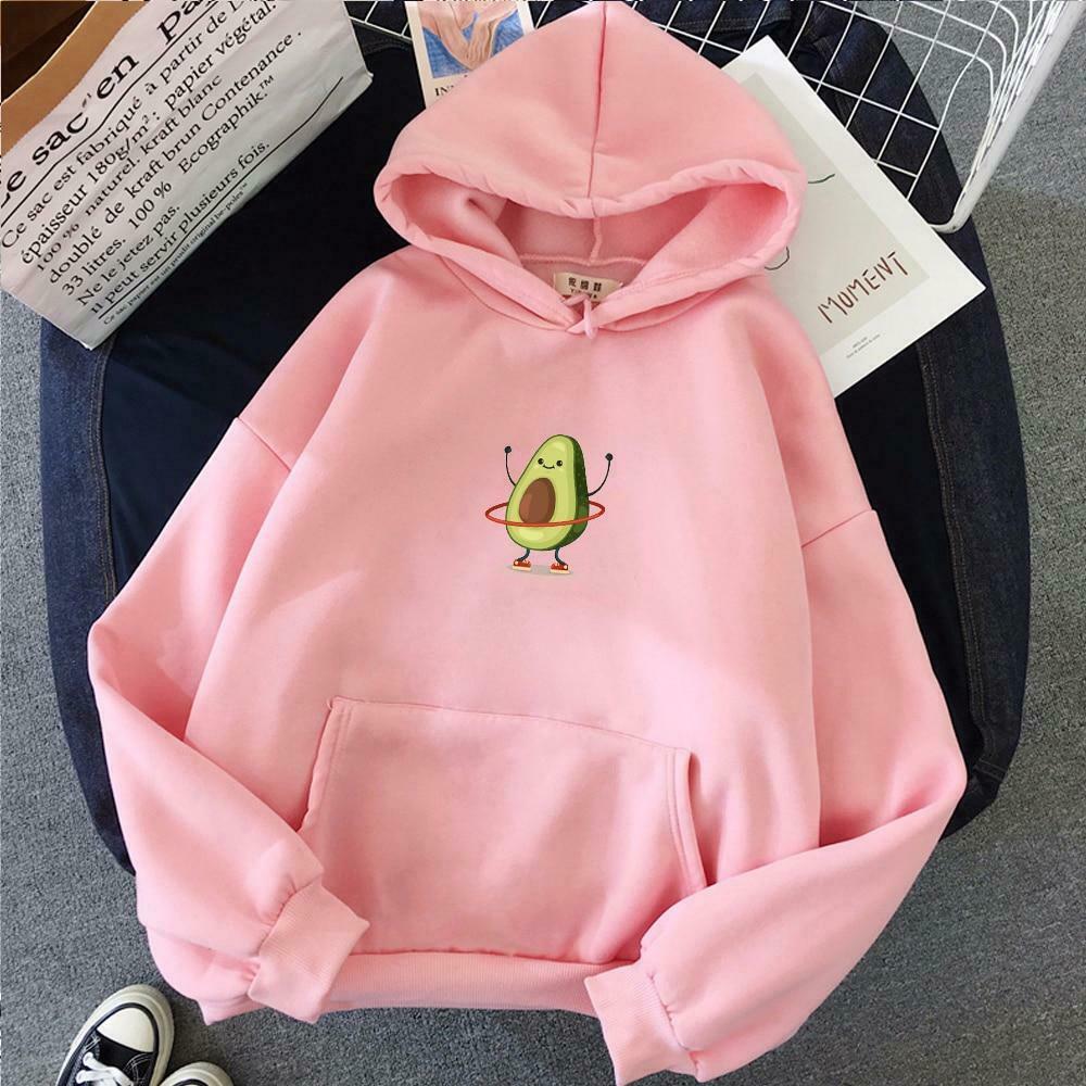 Coquette Aesthetic Avocado Hoodie: Y2K Fashion with Grunge Style, Cute Tops, and Pastel Goth Vibes