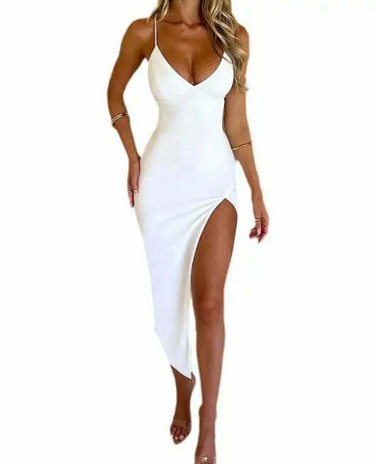 Coquette Aesthetic Backless Dress: Y2K Fashion - Grunge Style, Pastel Goth, Cute Tops, Cargo Skirt