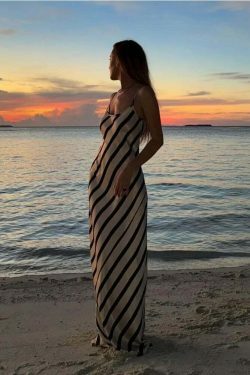 Coquette Aesthetic Backless Maxi Dress - Y2K Fashion with Grunge Style and Pastel Goth Vibes
