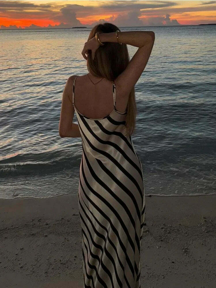 Coquette Aesthetic Backless Maxi Dress - Y2K Fashion with Grunge Style and Pastel Goth Vibes