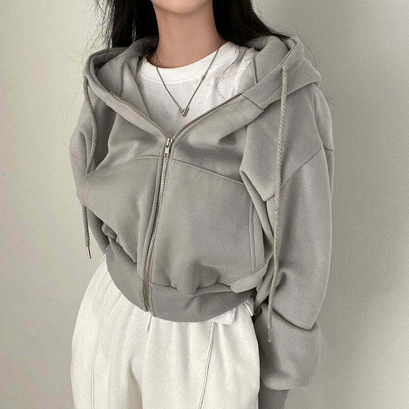 Coquette Aesthetic Bare Midriff Hoodie - Y2K Fashion Grunge Style Cute Tops Pastel Goth