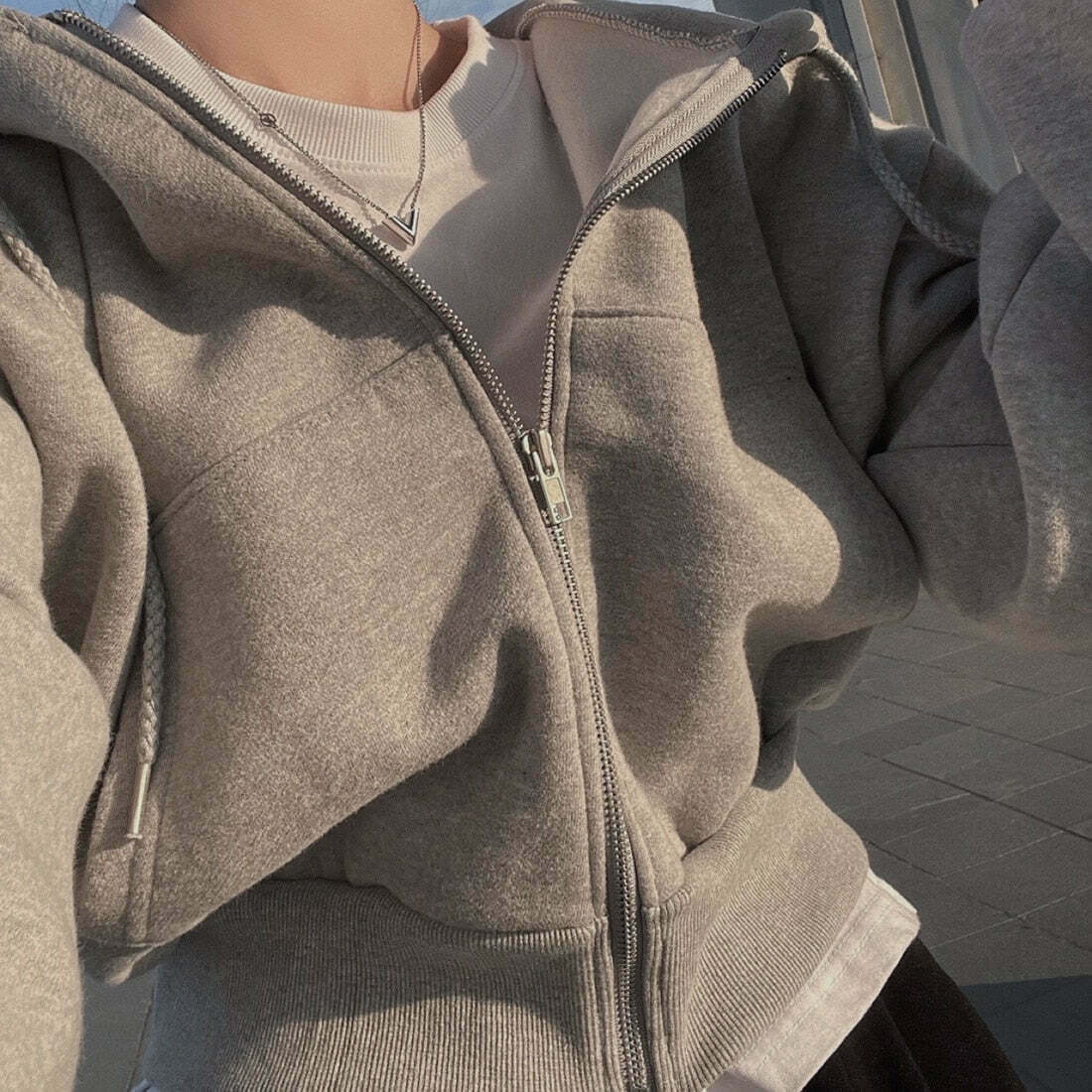 Coquette Aesthetic Bare Midriff Hoodie - Y2K Fashion Grunge Style Cute Tops Pastel Goth
