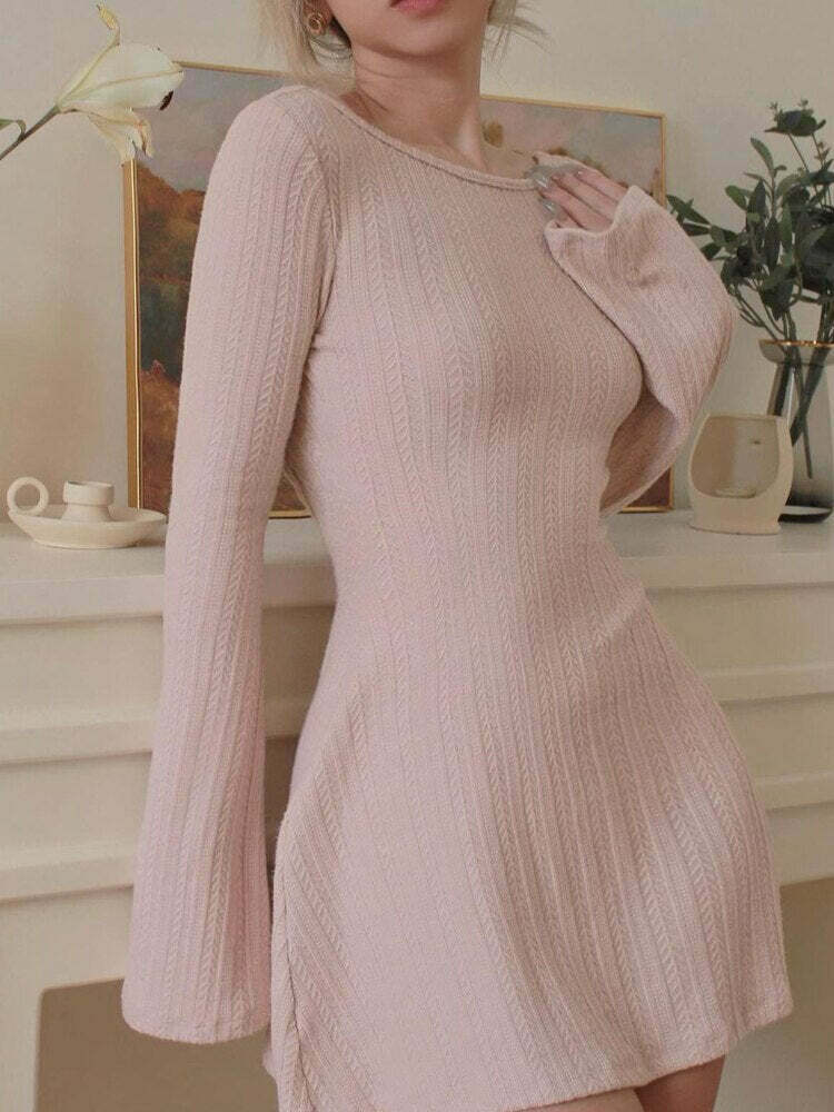 Coquette Aesthetic Bareback Bliss Dress - Y2K Fashion Statement for Women