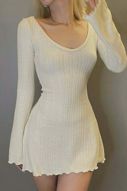 Coquette Aesthetic Bareback Bliss Dress - Y2K Fashion Statement for Women