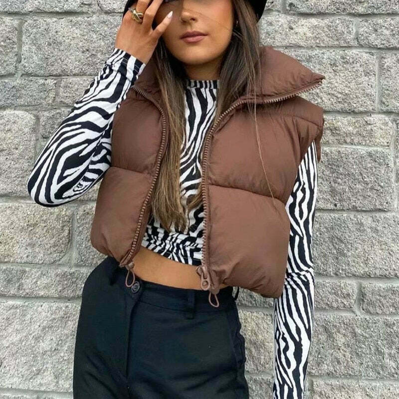 Coquette Aesthetic Beryl Puffer Jacket - Y2K Fashion for Women: Grunge Style, Pastel Goth, and More