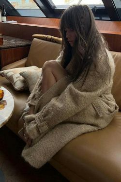 Coquette Aesthetic Blossom Breeze Apricot Coat - Y2K Fashion Women's Outerwear