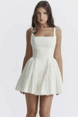 Coquette Aesthetic Bow-Knot Dress - Y2K Fashion Statement for Women
