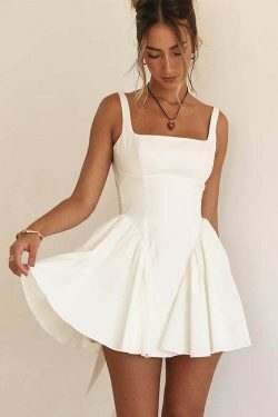 Coquette Aesthetic Bow-Knot Dress - Y2K Fashion Statement for Women