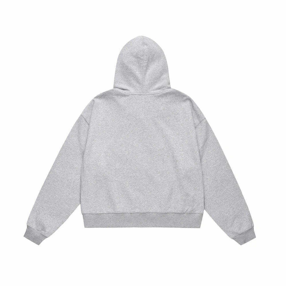 Coquette Aesthetic Box Zip-up Hoodie - Y2K Fashion with Grunge Style