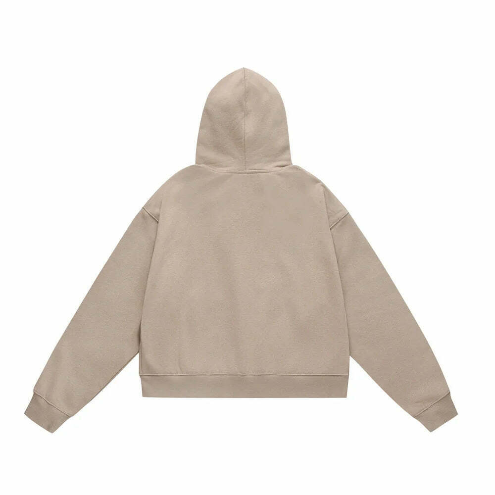 Coquette Aesthetic Box Zip-up Hoodie - Y2K Fashion with Grunge Style