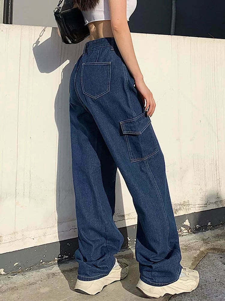 Coquette Aesthetic Cargo Skirt - Y2K Fashion High Waisted Trousers