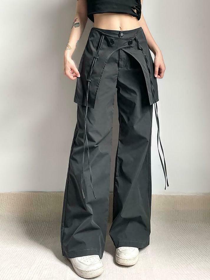 Coquette Aesthetic Cargo Skirt for Women: Y2K Style with a Grunge Twist