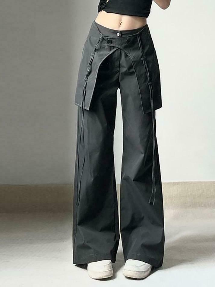 Coquette Aesthetic Cargo Skirt for Women: Y2K Style with a Grunge Twist