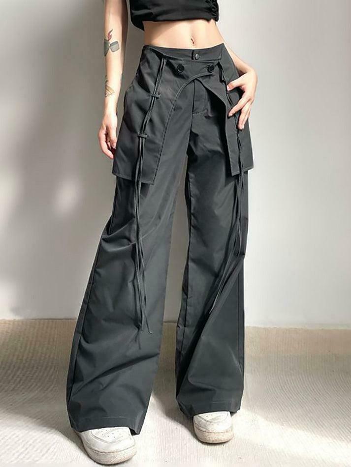 Coquette Aesthetic Cargo Skirt for Women: Y2K Style with a Grunge Twist