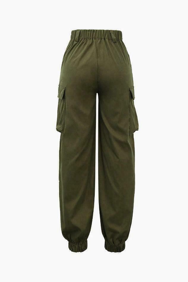 Coquette Aesthetic Cargo Skirt with Flap Pockets - Y2K Fashion Statement
