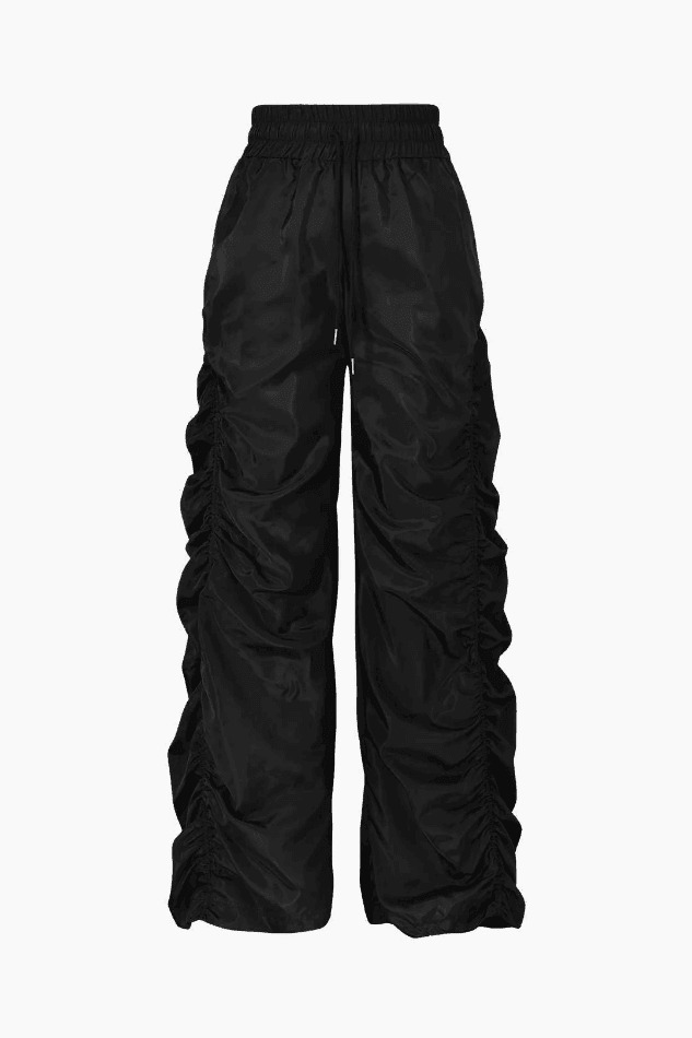 Coquette Aesthetic Cargo Skirt with Gathered Drawstring - Y2K Fashion Women's Clothing
