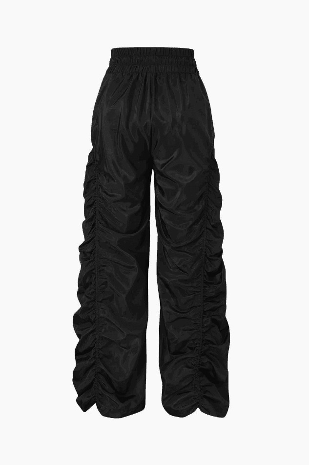 Coquette Aesthetic Cargo Skirt with Gathered Drawstring - Y2K Fashion Women's Clothing