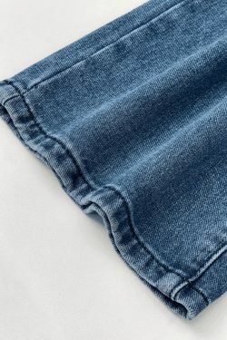 Coquette Aesthetic Cargo Skirt with Washed Heart Pattern - Y2K Fashion for Women