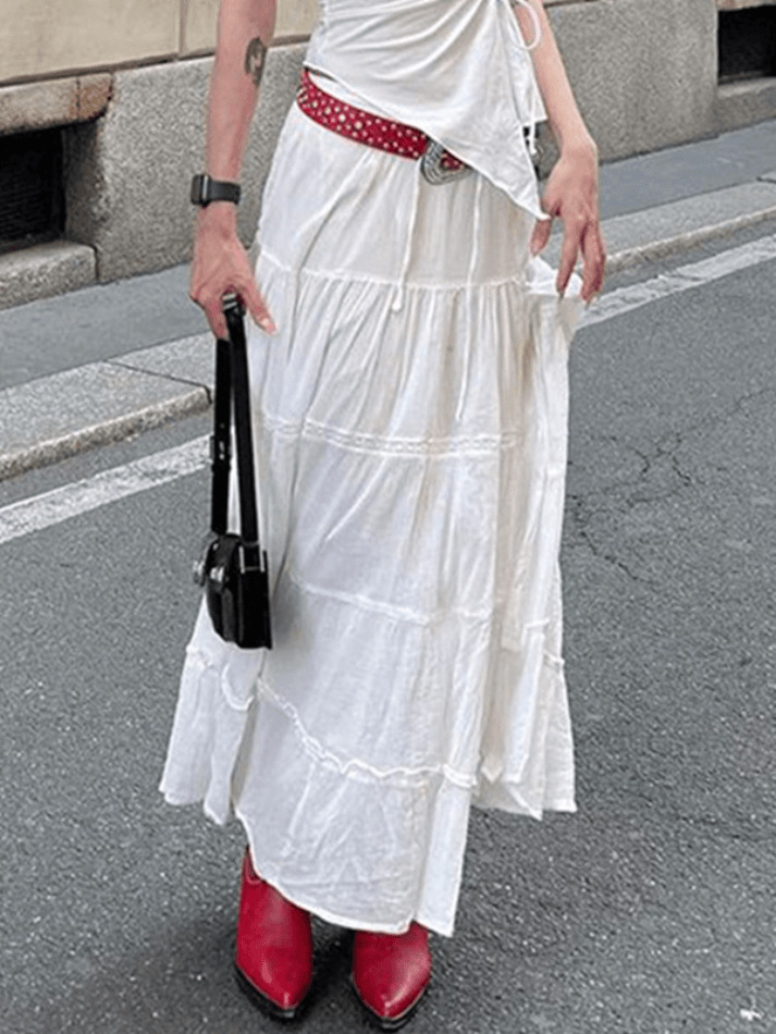 Coquette Aesthetic Cargo Skirt: Y2K Fashion Grunge Style with Pastel Goth Vibes