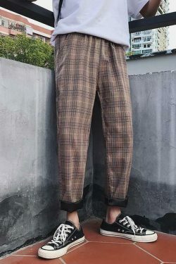 Coquette Aesthetic Cargo Skirt: Y2K Fashion Grunge Style with Relaxed Plaid Pants