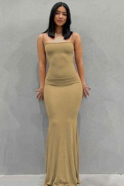 Coquette Aesthetic Cargo Skirt: Y2K Fashion Maxi Dress - Grunge & Pastel Goth Vibes