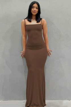 Coquette Aesthetic Cargo Skirt: Y2K Fashion Maxi Dress - Grunge & Pastel Goth Vibes