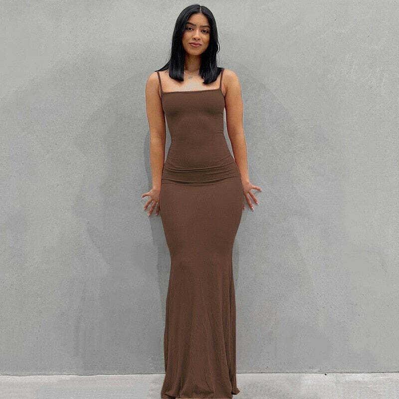 Coquette Aesthetic Cargo Skirt: Y2K Fashion Maxi Dress - Grunge & Pastel Goth Vibes