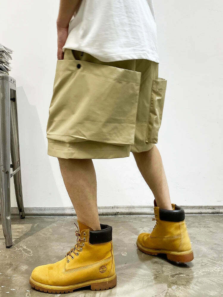 Coquette Aesthetic Cargo Skirt: Y2K Fashion with Grunge Style and Pastel Goth Vibes