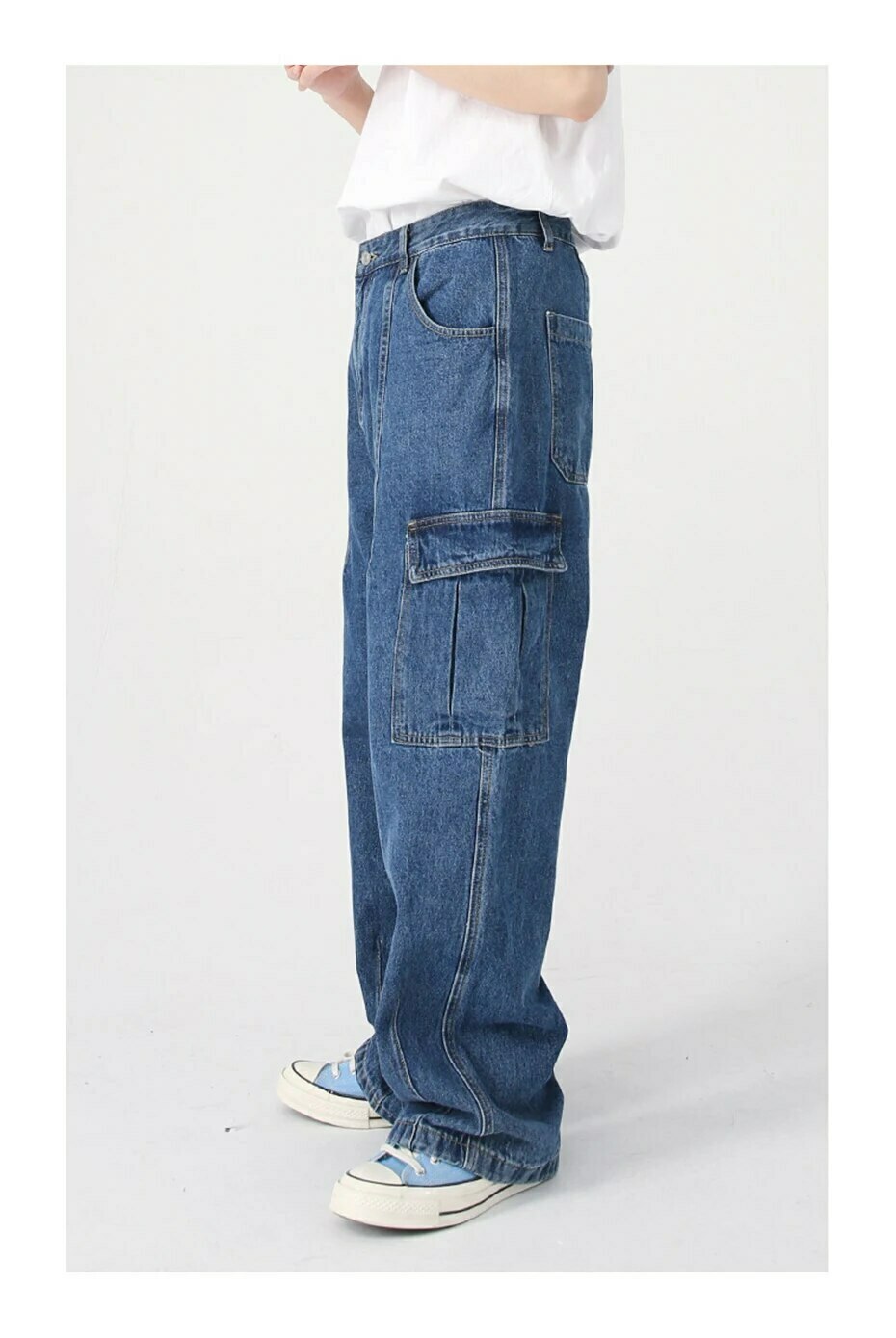 Coquette Aesthetic Cargo Skirt: Y2K Style Grunge Fashion with Loose Fit Cargo Jeans