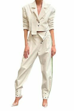 Coquette Aesthetic Cargo Skirt: Y2K Style Grunge Fashion with Unique Design, Casual Suit Pant