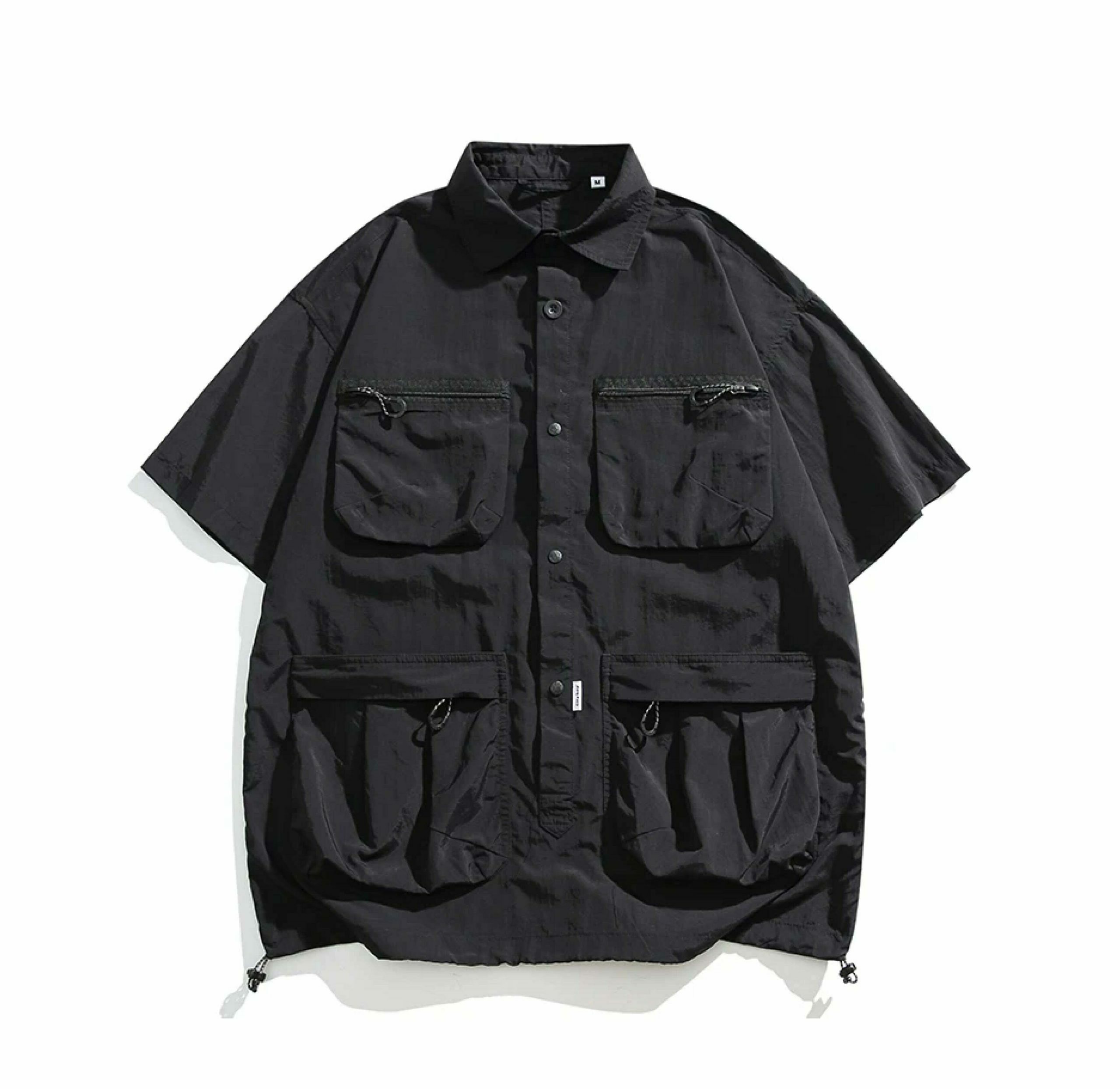 Coquette Aesthetic Cargo Skirt: Y2K Style Grunge Fashion Women's Short Sleeve Shirt