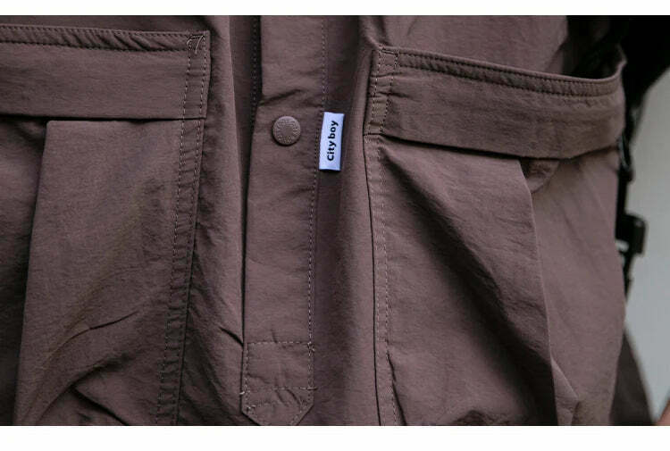 Coquette Aesthetic Cargo Skirt: Y2K Style Grunge Fashion Women's Short Sleeve Shirt