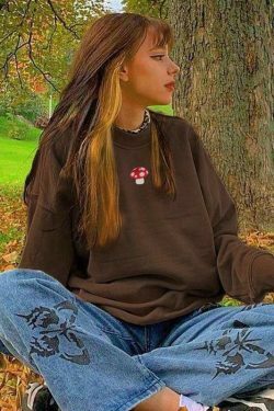 Coquette Aesthetic Cargo Skirt: Y2K Style Grunge Hoodie for Women - Vintage Fashion