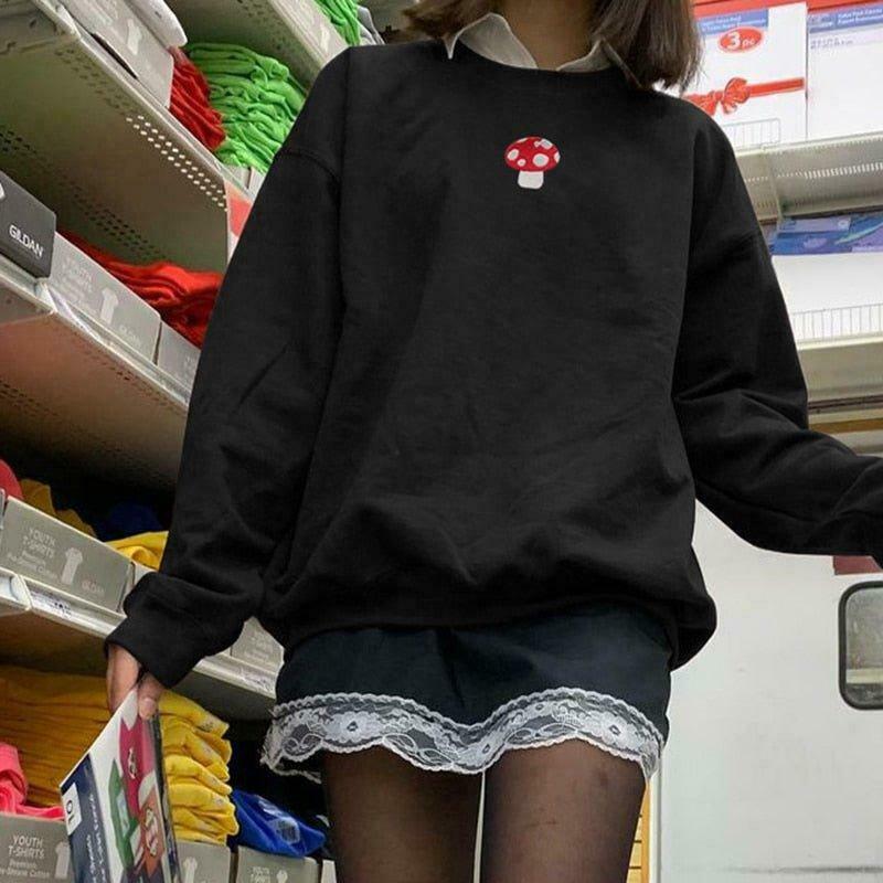 Coquette Aesthetic Cargo Skirt: Y2K Style Grunge Hoodie for Women - Vintage Fashion