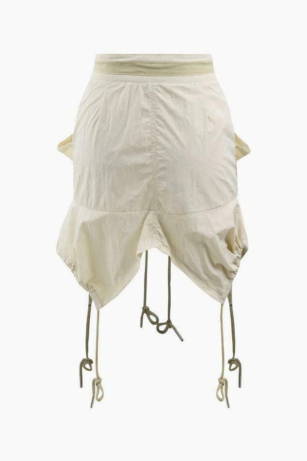 Coquette Aesthetic Cargo Skirt: Y2K Style with a Grunge Twist and Pastel Goth Vibes