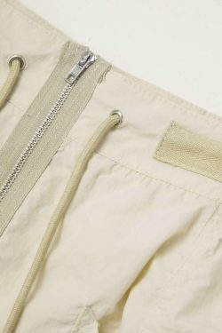Coquette Aesthetic Cargo Skirt: Y2K Style with a Grunge Twist and Pastel Goth Vibes
