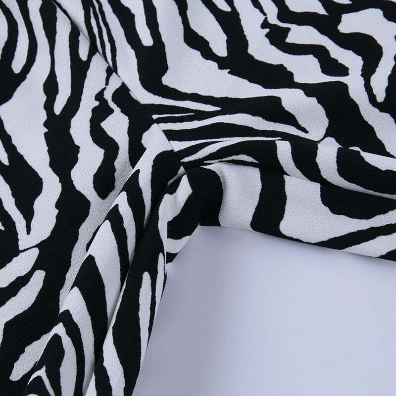 Coquette Aesthetic Cargo Skirt: Your Inner Wild Zebra Print Pants