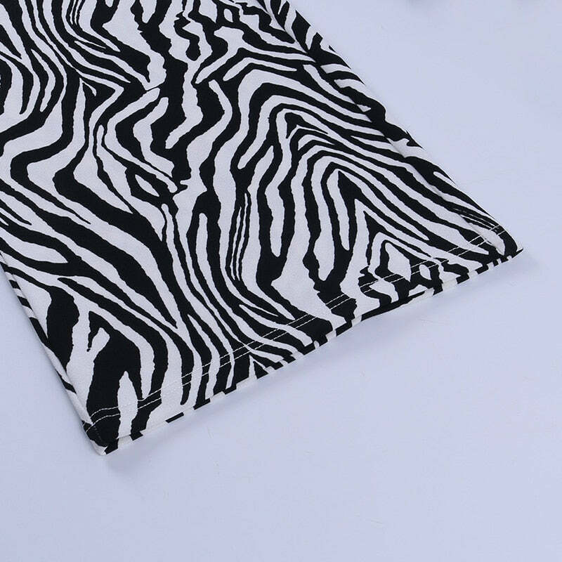 Coquette Aesthetic Cargo Skirt: Your Inner Wild Zebra Print Pants