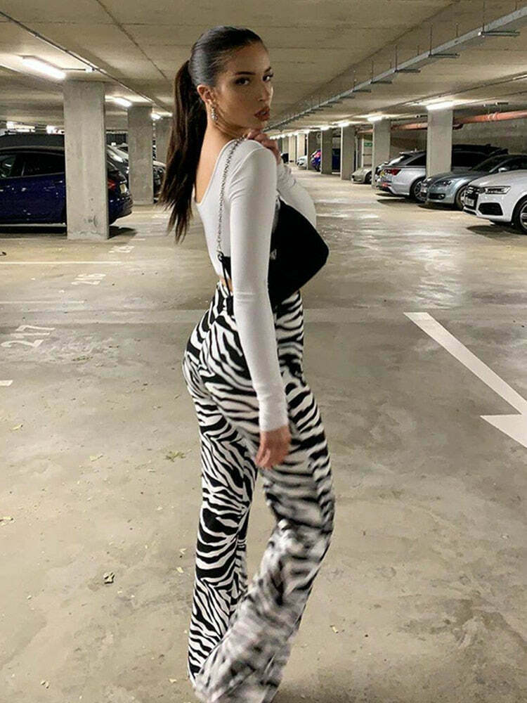 Coquette Aesthetic Cargo Skirt: Your Inner Wild Zebra Print Pants