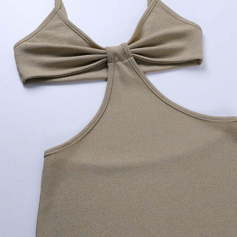 Coquette Aesthetic Claudia Backless Maxi Dress - Y2K Fashion Women's Clothing